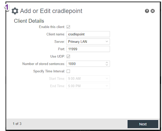 Cradlepoint GPS Configuration